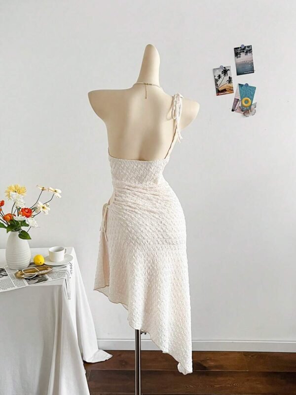 Vestido midi de mujer de estilo casual sin mangas - Imagen 3