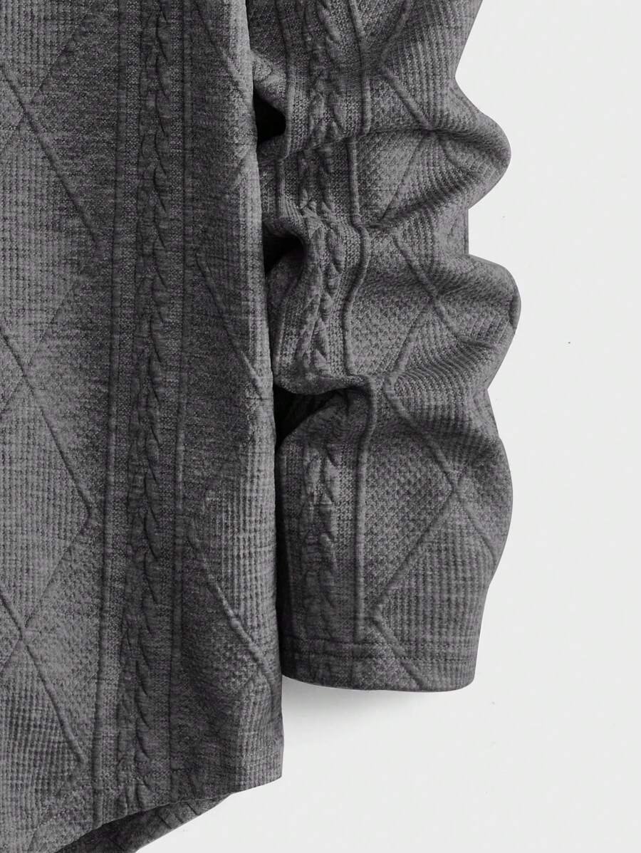 Suéter hombre con detalle de parche con letra - Imagen 2