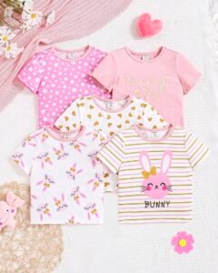 Camisetas Mangas Cortas Para Niña Con Diseño