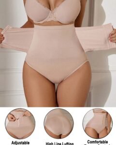 Pantaletas sin costuras de control abdominal con cintura alta