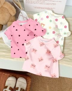 Camisetas de manga corta con cuello redondo