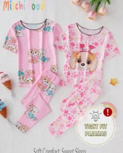 Conjunto de pijama, blusa de manga corta y pantalón ajustado