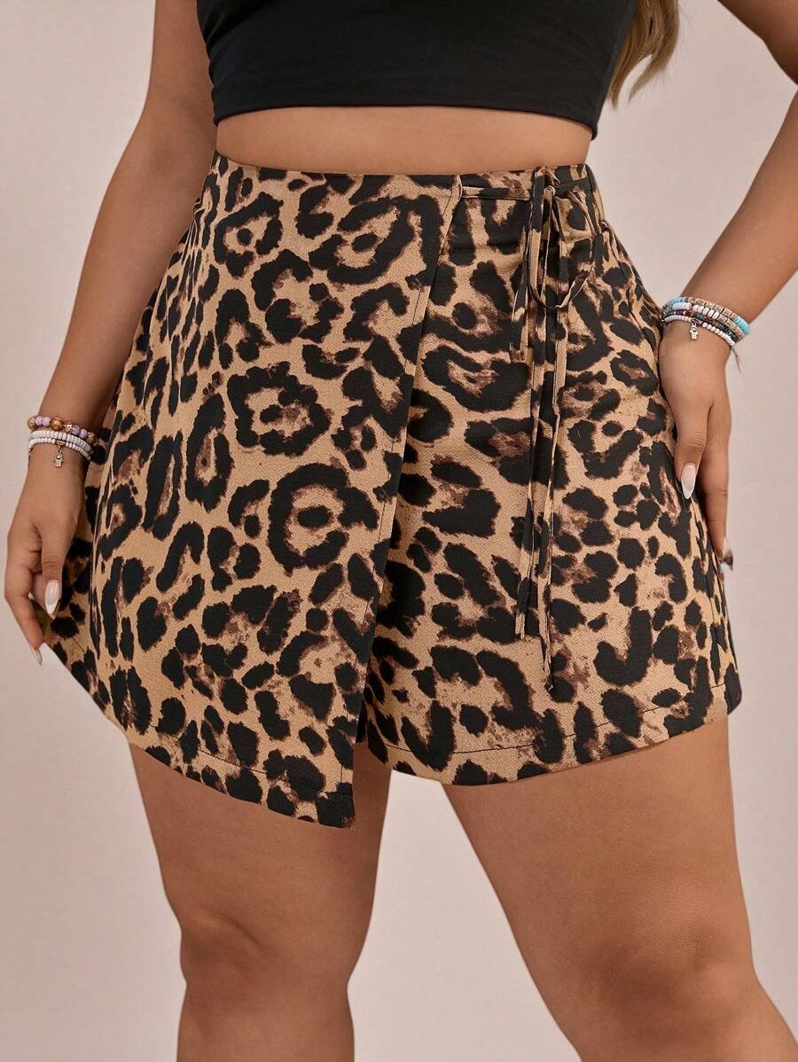 Pantalones cortos de mujer con estampado de leopardo - Imagen 2