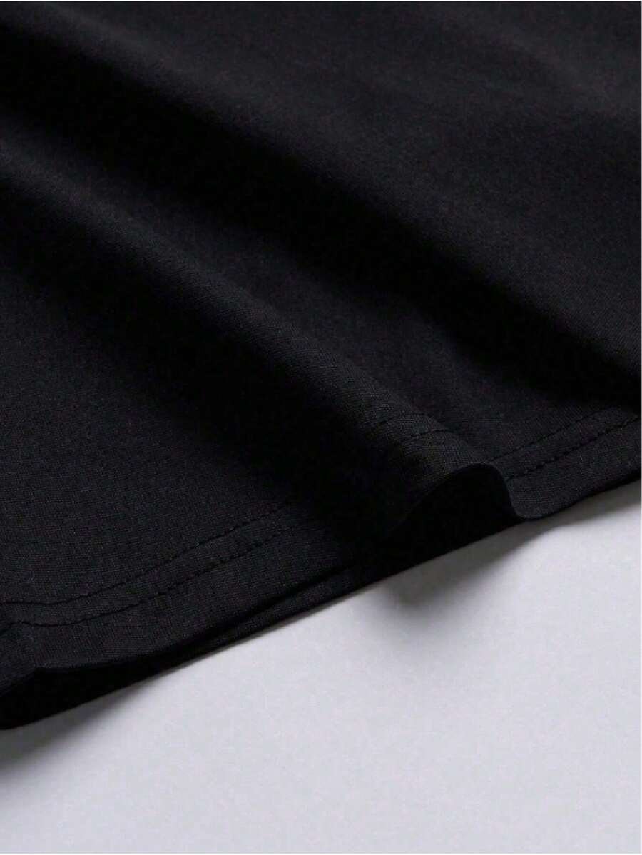 Camiseta de manga corta de cuello redondo casual - Imagen 2