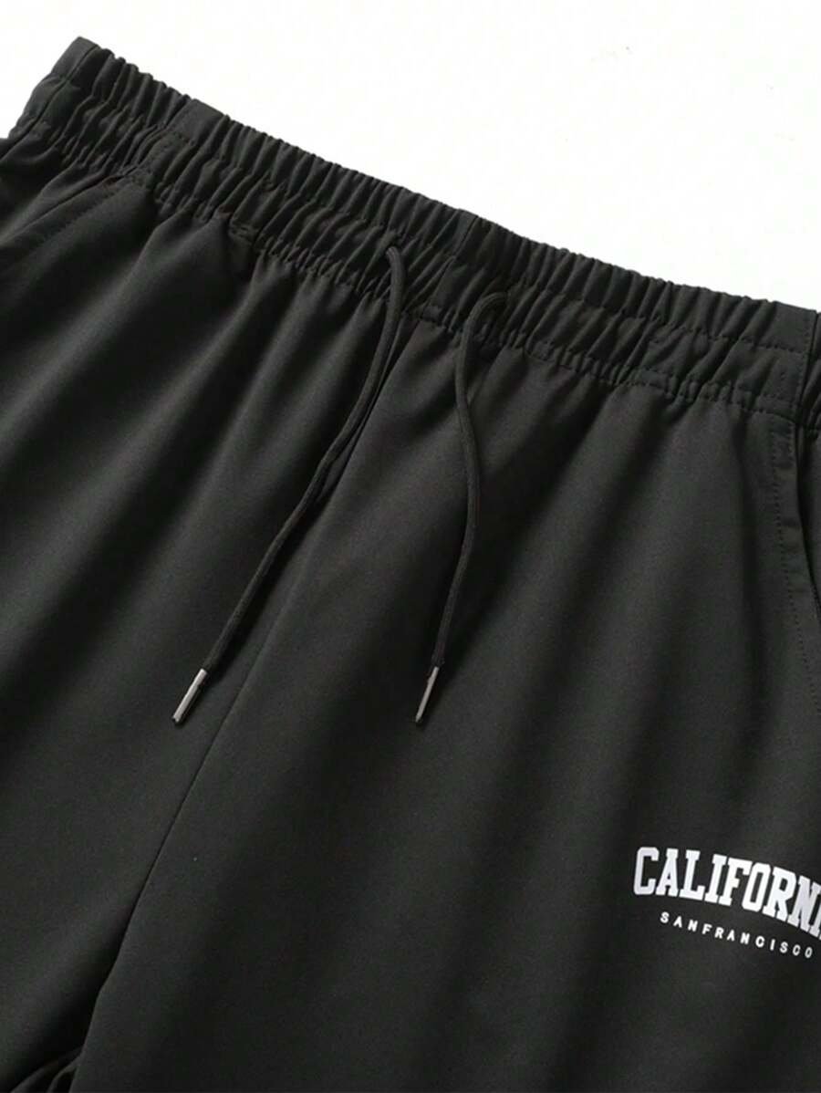 Pantalones deportivos con cordón para hombres - Imagen 2