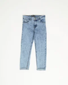 Pantalón Slim Acid Wash con Desgastes