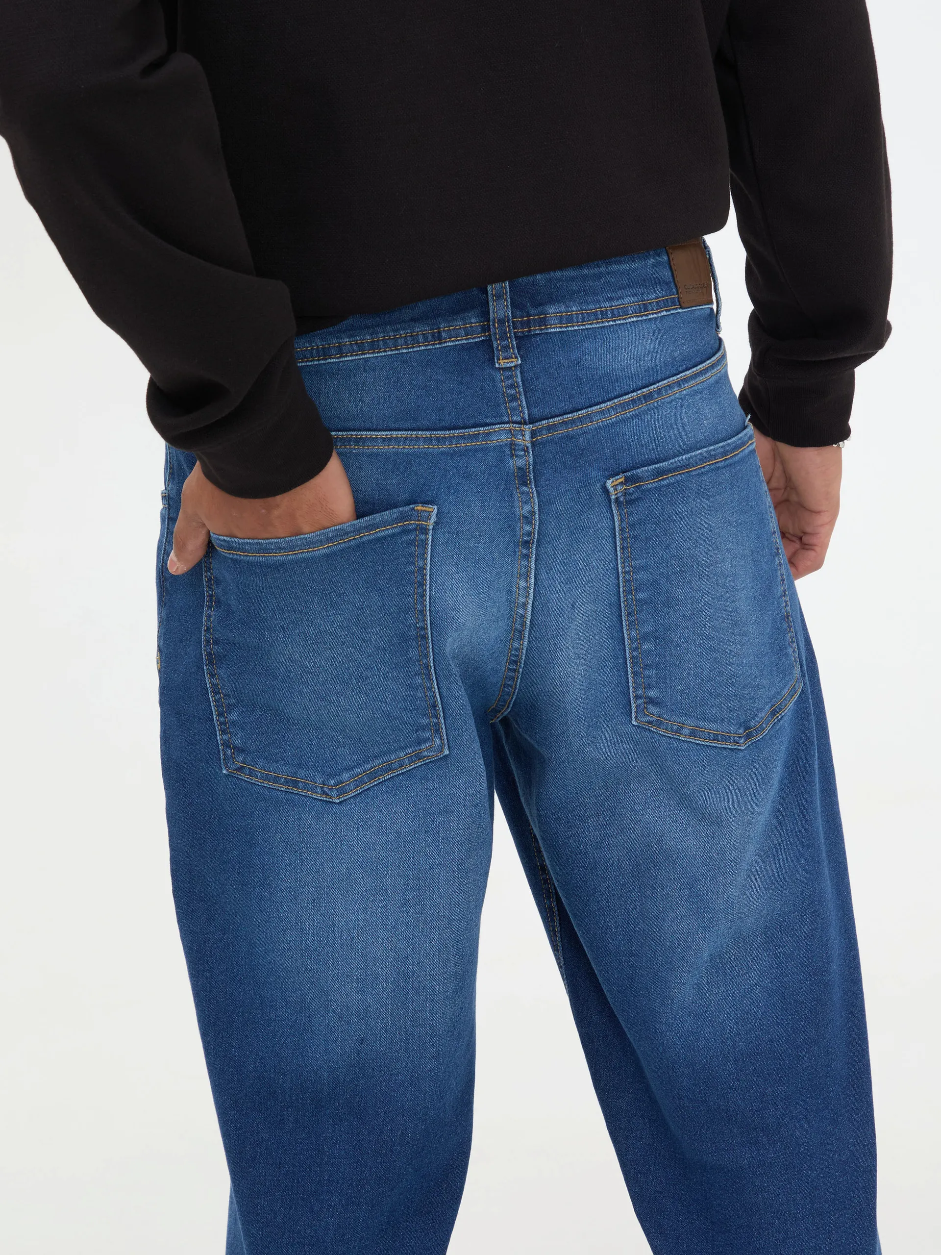 Jeans Recto Azul Oscuro - Imagen 2