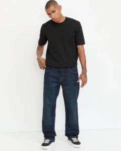 Jeans Recto Azul Oscuro