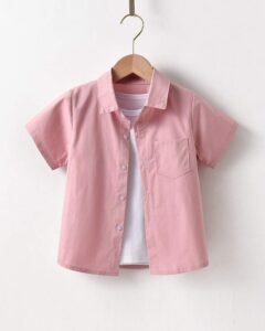 Camisa De Bolsillo Parchada Para Niños Sin Playera