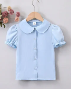 Camisa diaria sencilla de unicolor para niñas