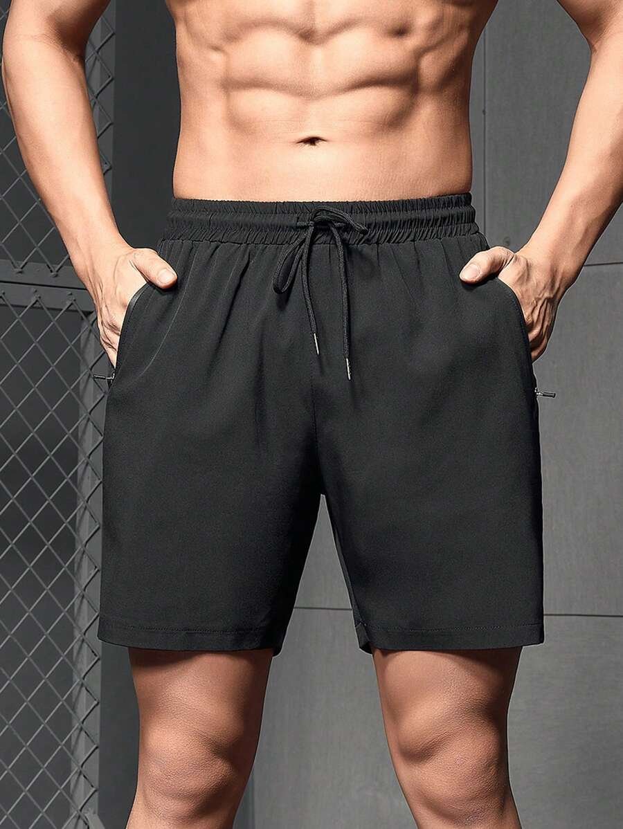 Pantalones cortos deportivos con gráfico de letras - Imagen 2