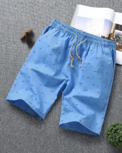 Pantalones cortos sueltos de verano para hombres con estampado