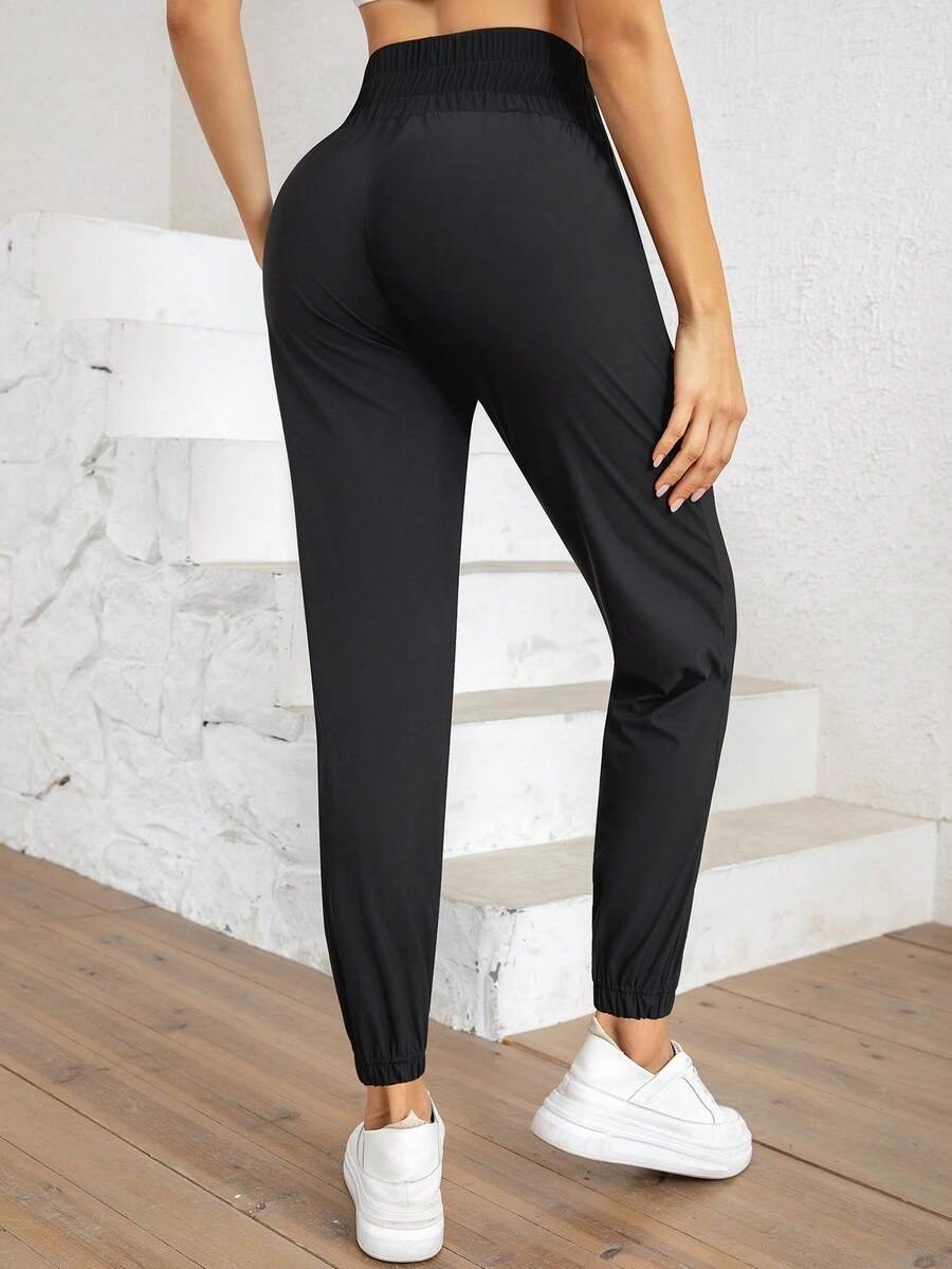 Pantalón de chándal de cintura alta de secado rápido - Imagen 2