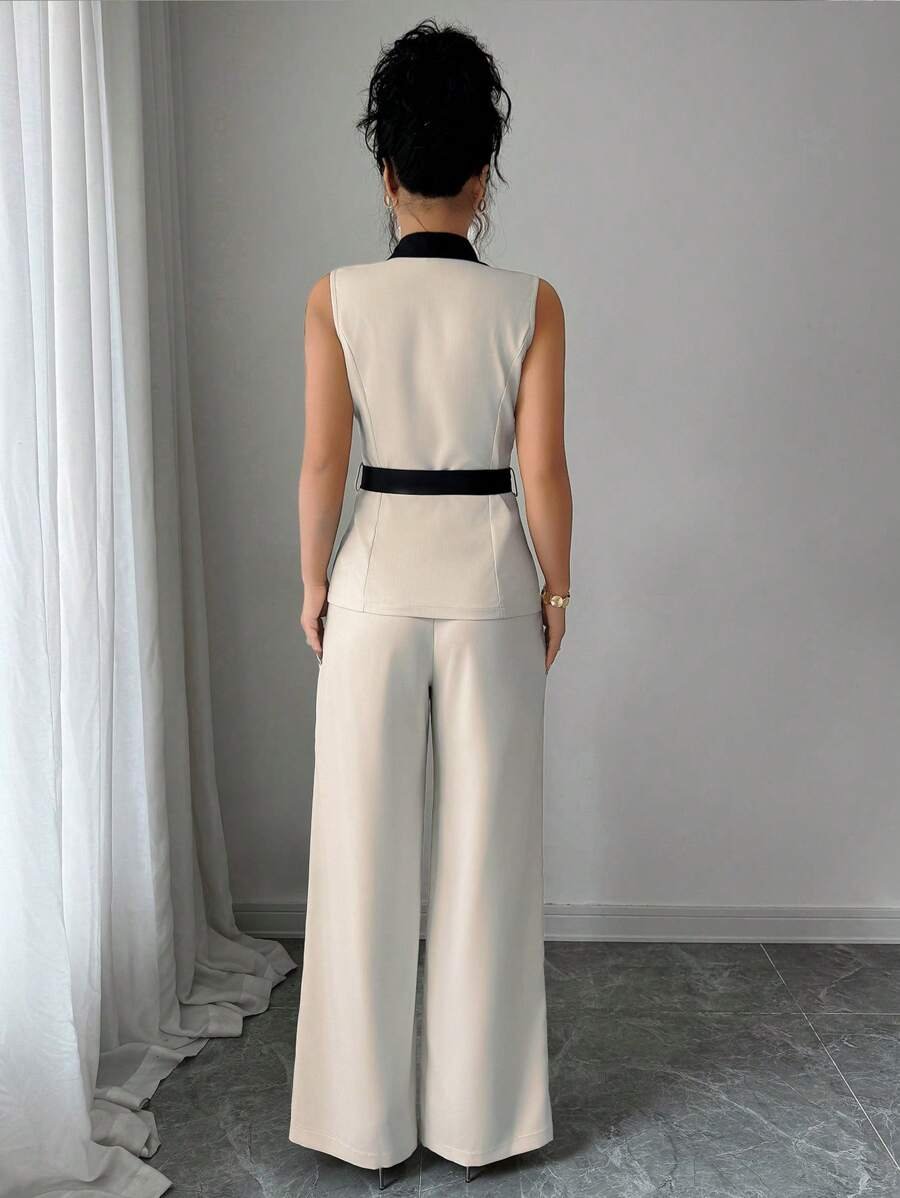 Elegante conjunto de dos piezas tejido para vacaciones - Imagen 3