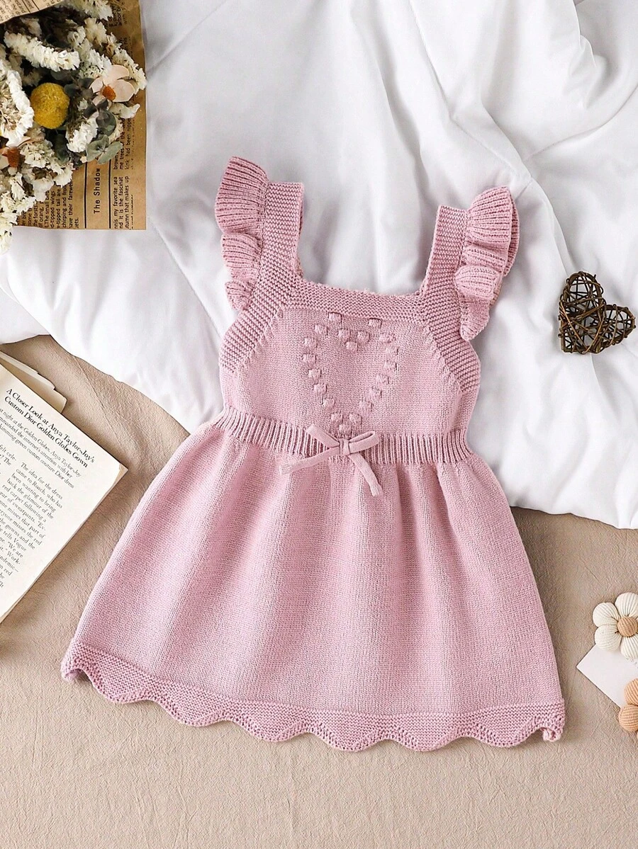 Vestido de tirantes sin mangas con dobladillo de Ruffle