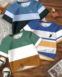 Camisetas de manga corta casuales para niño con estampado