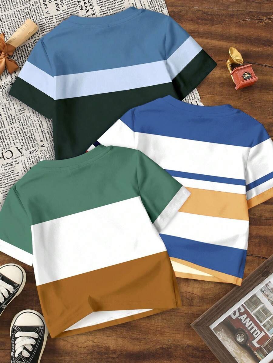 Camisetas de manga corta casuales para niño con estampado - Imagen 4