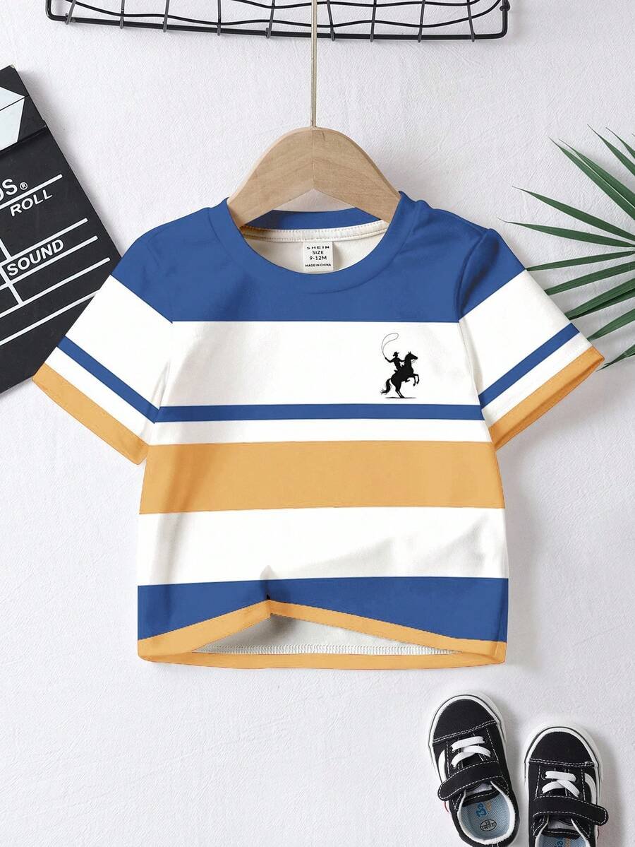 Camisetas de manga corta casuales para niño con estampado - Imagen 2