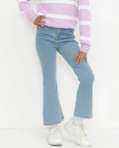 Pantalón Jeans Flare Liso