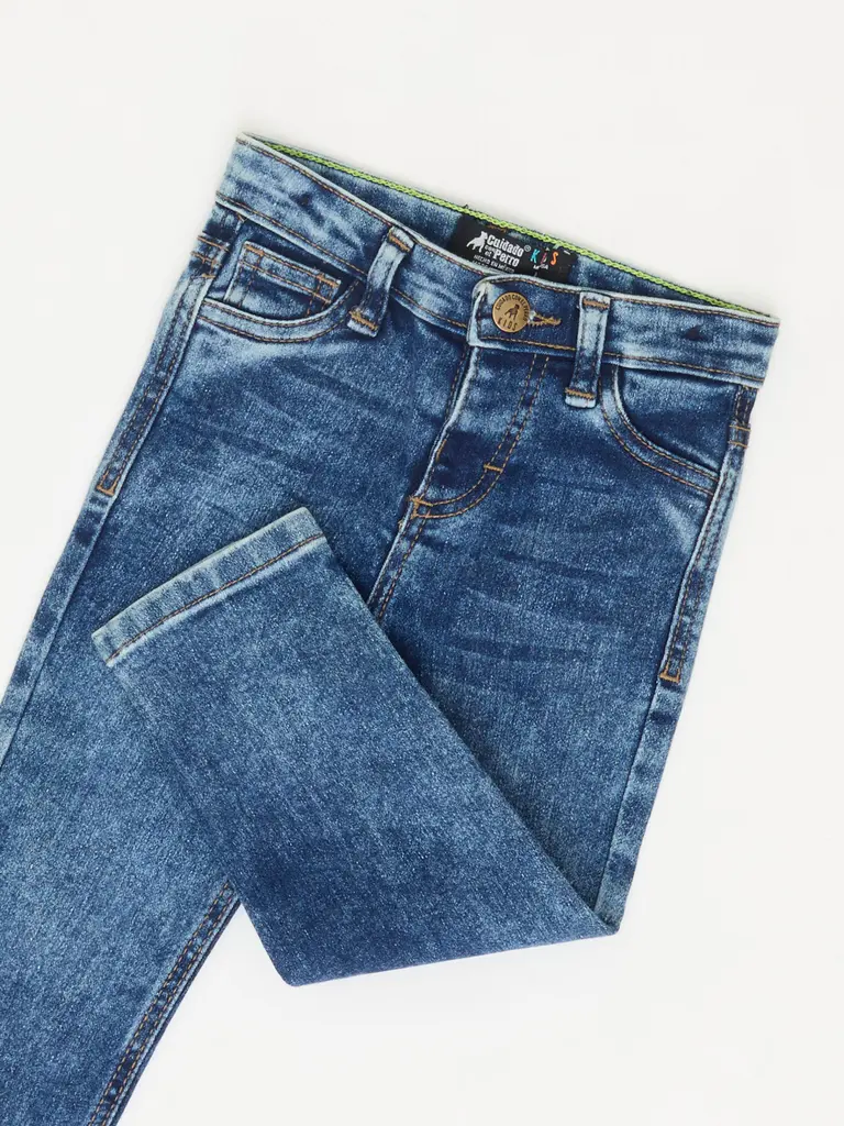 Pantalón Acid Wash Azul - Imagen 3