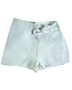 Falda short niña verde