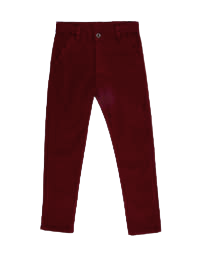 Pantalón niño rojo vino