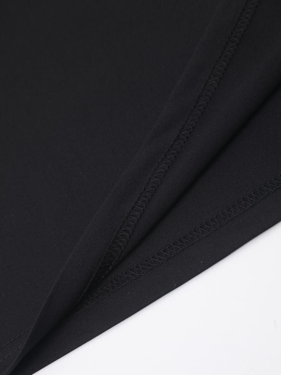 Camiseta cuello redondo ajustado, manga corta y gráficos casuales - Imagen 2