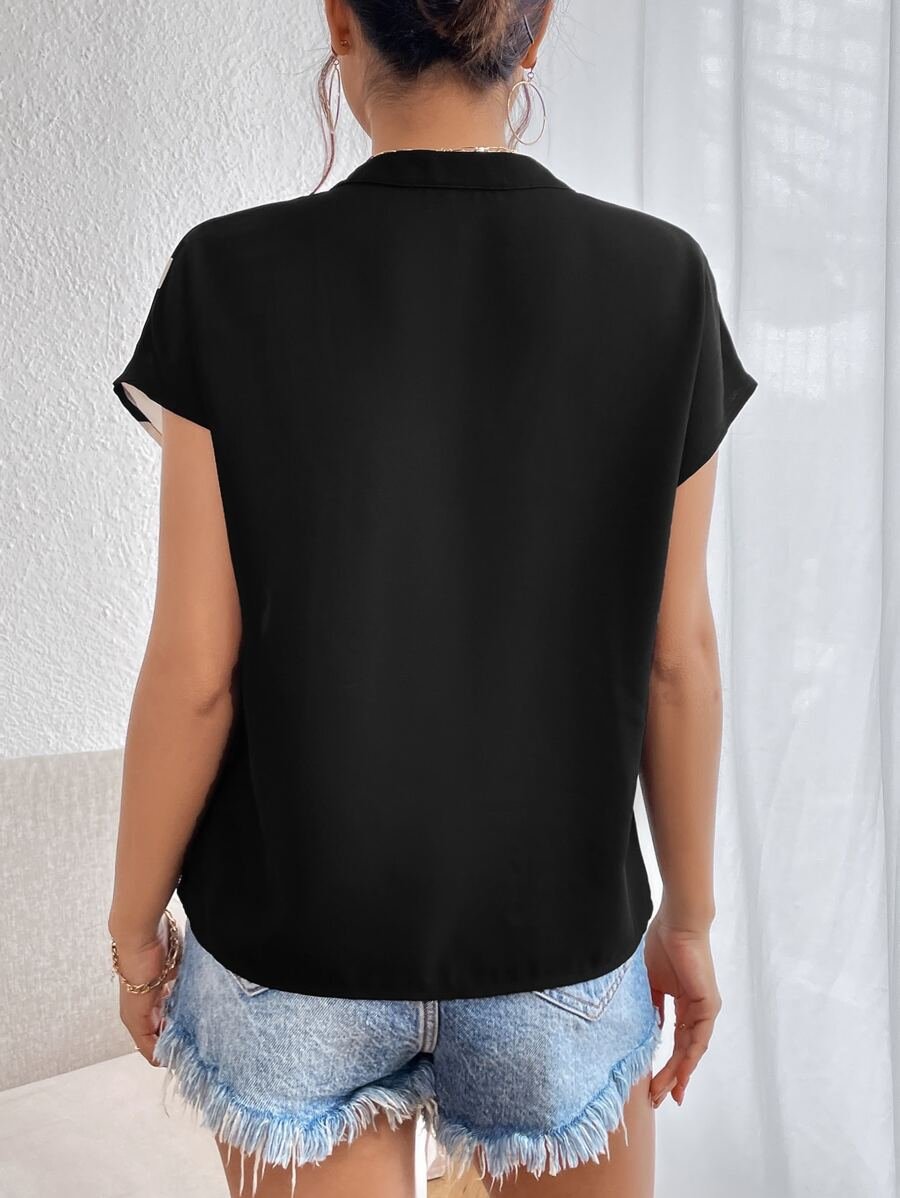 Blusas para el trabajo de verano con impresión gráfica - Imagen 3