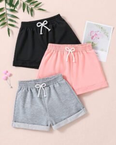 shorts con lazo en la cintura