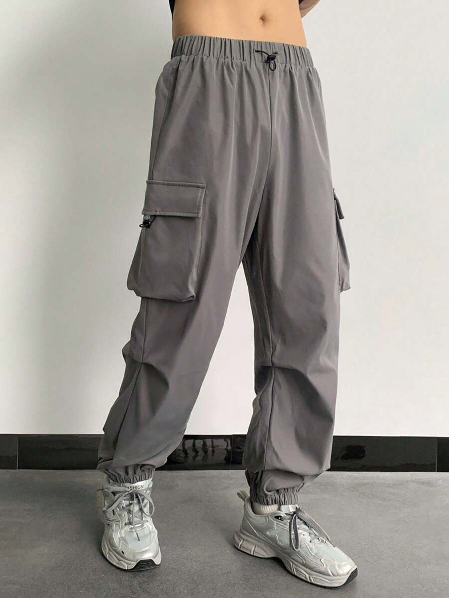 Pantalones de tobillo con bolsillo lateral para niños adolescentes