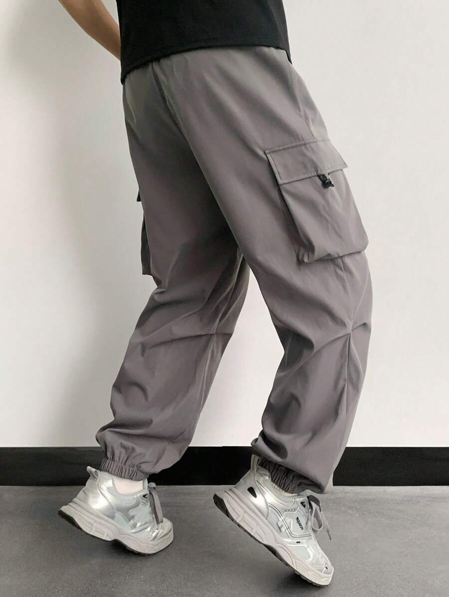 Pantalones de tobillo con bolsillo lateral para niños adolescentes - Imagen 2