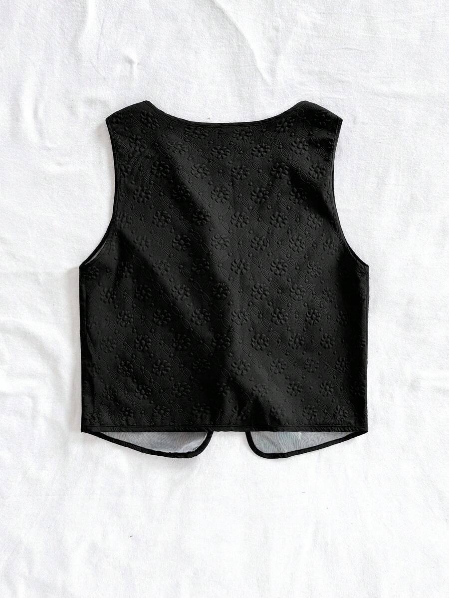 Camiseta de tirantes de mujer informal con textura y nudo - Imagen 3