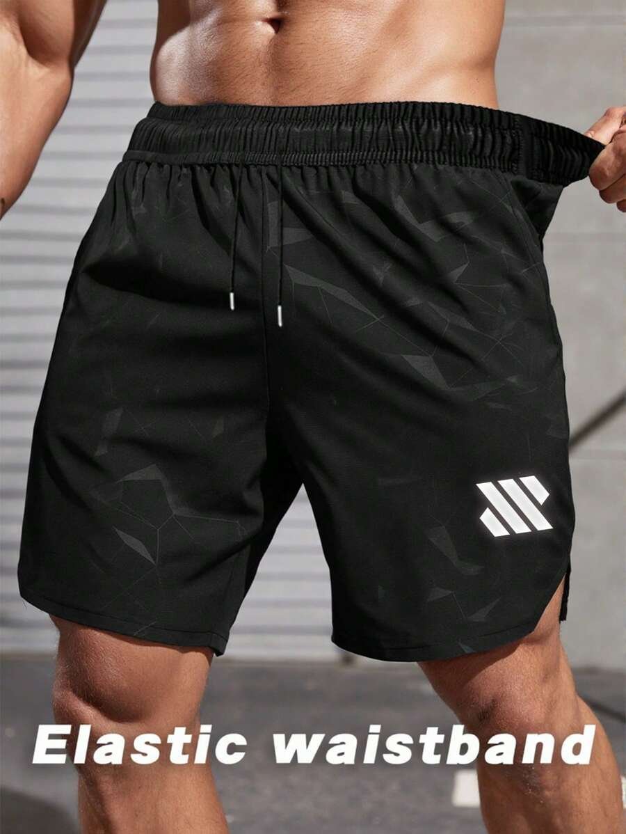 Pantalones cortos deportivos casuales con bolsillo y cordón - Imagen 2