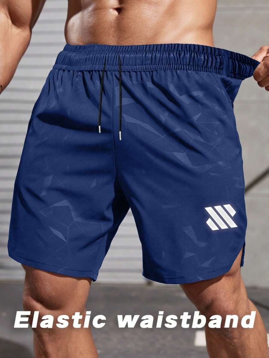 Pantalones cortos deportivos casuales con bolsillo y cordón - Imagen 2