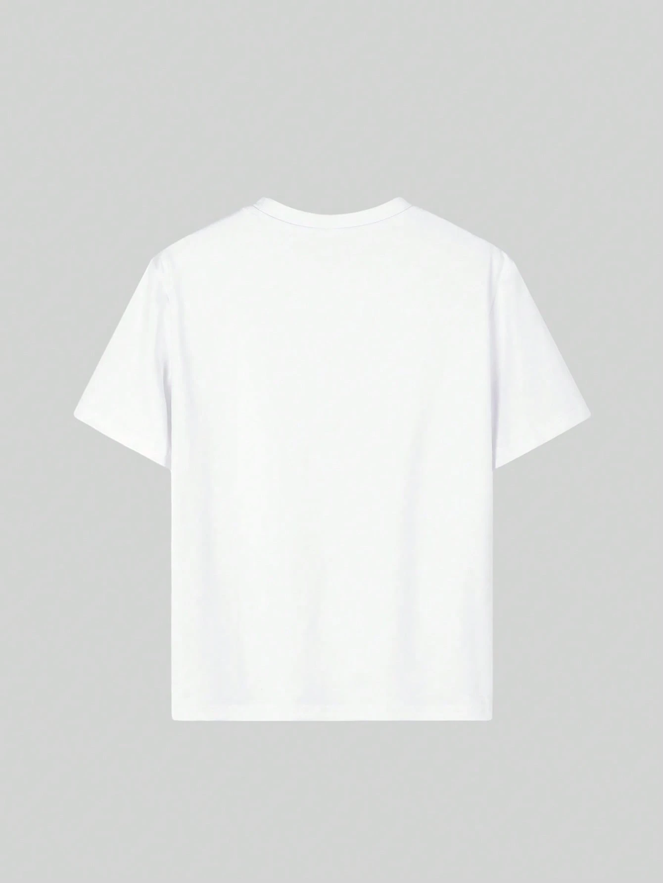 Camiseta de manga corta de cuello redondo estampada casual - Imagen 2