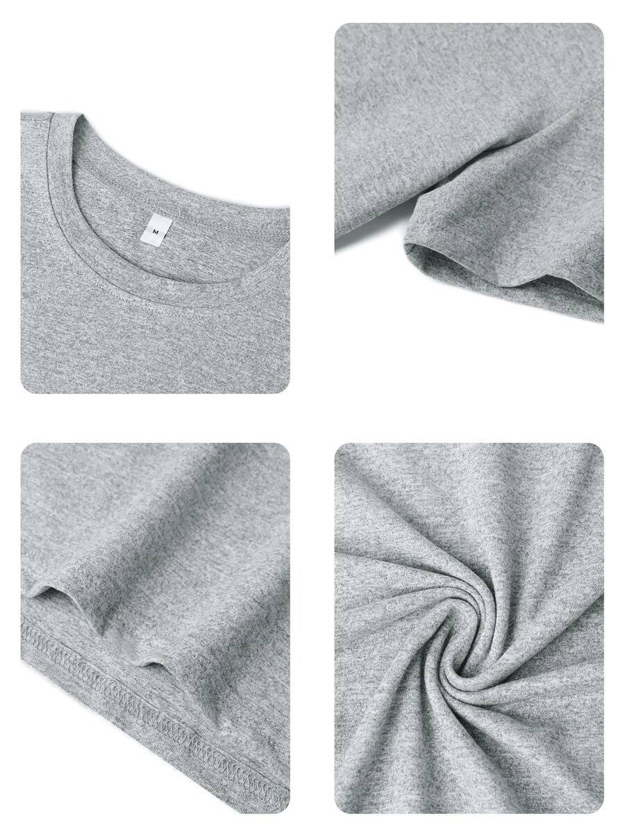 Camiseta de cuello redondo de manga corta con estampado - Imagen 2