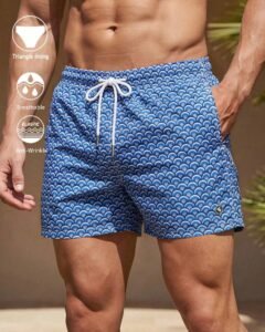 Pantalones cortos casuales con cintura con cordón y bolsillos