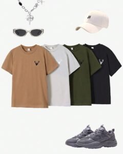 Camisetas de manga corta casual y versátil con estampado