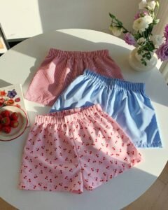 Pantalones cortos casuales y holgados con cintura elástica