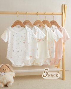 Mamelucos ligeros para bebés niñas con diseños de conejitos y ositos