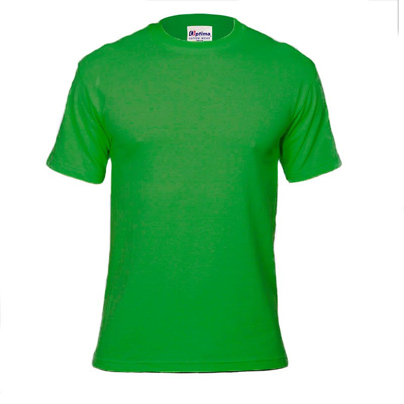 Playera cuello redondo manga corta hombre verde