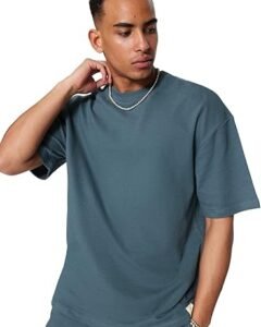 Playera Azul petróleo Cuello redondo hombre Manga Corta