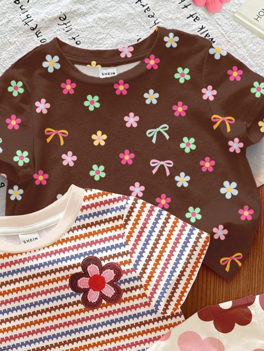 Camisetas de manga corta y cuello redondo básicas - Imagen 2