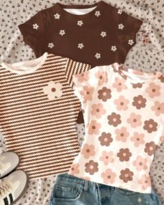Camisetas de manga corta y cuello redondo para uso casual