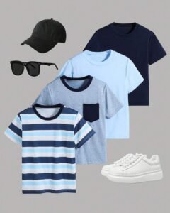 Camisetas básicas casuales de estilo escolar aptas para deportes