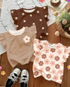 Blusas de manga abullonada con cuello redondo estilo casual y elegante
