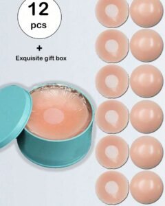 12 piezas Cubrepezones para Mujeres, Pegatinas para Pezones