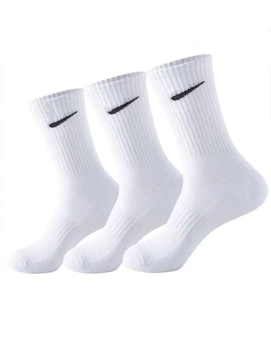 3 pares de calcetines clásicos de color negro, blanco y gris - Imagen 2
