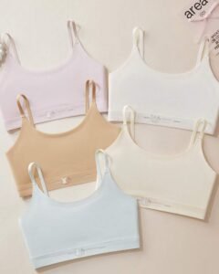 Sujetadores de colores antideslizantes y cómodas para niñas