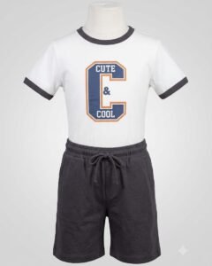 Conjunto short chiffon con playera
